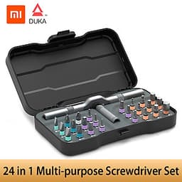 Xiaomi DUKA RS1 Screwdriver Set 24 in 1 Multi-purpose Ratchet Wrench Screwdriver S2 Magnetic Bits Tools Set DIY