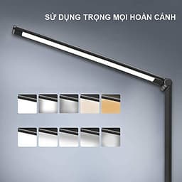 Đèn Bàn Học Đọc Sách, Làm Việc (Học Sinh, Sinh Viên, Văn Phòng) LED Chống Cận, Cảm Ứng Nhôm Cao Cấp eLights TD-621