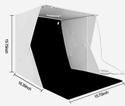 Hộp chụp sản phẩm 40cm x 40cm tích hợp 4 dây đèn Led phông nền 6 màu
