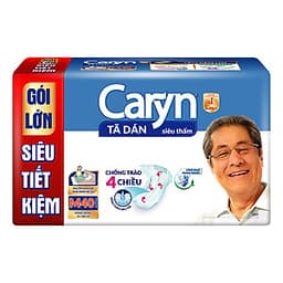 Tã Dán Siêu Thấm Caryn Gói Siêu Tiết Kiệm M40 (40 Miếng)