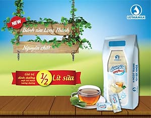 Bánh sữa Lothamilk nguyên chất (140g)