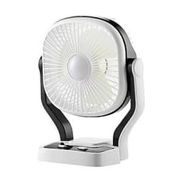 Quạt Tích Điện Gia Đình - Tích hợp 3 cấp độ quạt + 2 cấp độ đèn + Pin khủng (6h quạt, 20h đèn), Size 14.6x16.4x29cm