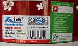 Nồi Cơm Điện Tự Động Nắp Gài Aidi MR-SM 88S (1 lít) - Màu Ngẫu Nhiên - Chính Hãng