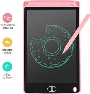 Portable 8 Inch LCD Writing Tablet Ultra-thin Electronic Drawing Board Reusable Handwriting Pad with Stylus Pen Erase