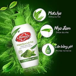 Nước Rửa Tay Diệt Khuẩn Cân Bằng pH Lifebuoy Matcha Và Nha Đam (500g)