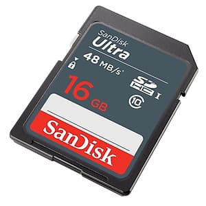 Thẻ nhớ 16GB SDHC Ultra C10 Read 48MB/s SanDisk - Hàng Chính Hãng