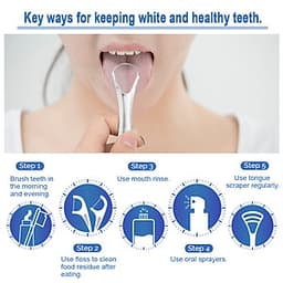 Dụng Cụ Cào Lưỡi Bằng Thép Không Gỉ Có Thể Tái Sử Dụng Vệ Sinh Miệng Cho Người Lớn Trẻ Em