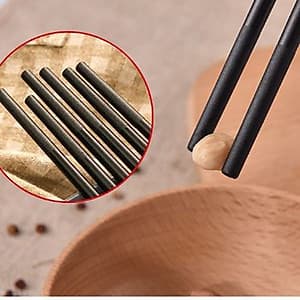 Đũa - Combo 30 đôi đũa khảm vàng - Đũa ăn viền vàng - đũa ăn cơm - đũa ăn đen viền vàng
