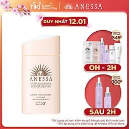 Kem chống nắng dưỡng da dạng sữa dịu nhẹ cho da nhạy cảm và trẻ em Anessa SPF 50+ PA++++ 60ml