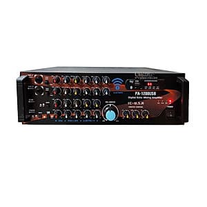 Amply Bluetooth 8 sò đại Toshiba - Ampli karaoke nghe nhạc gia đình Cali.D&Y PA-1200USB - Hàng chính hãng