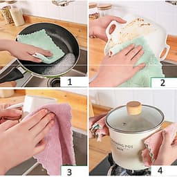 Sét 20 khăn lau 2 mặt siêu thấm- Khăn lau không phai màu không rụng sợi- nhanh khô- Khăn lau bếp, khăn lau kính, lau bát lau tay