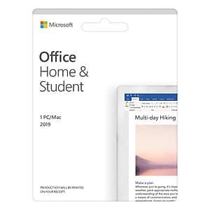 Phần mềm Office Home and Student 2019 English APAC EM Medialess P6 (79G-05143) - Hàng Chính Hãng
