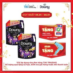 Combo 2 Túi Nước Xả Vải Downy Hương Nước Hoa Huyền Bí (2.3L/ Túi) - Công nghệ nước hoa mới - Lưu hương bền lâu