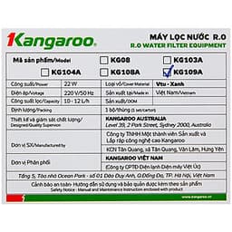 Máy Lọc Nước Kangaroo VTU KG109A - Hàng chính hãng