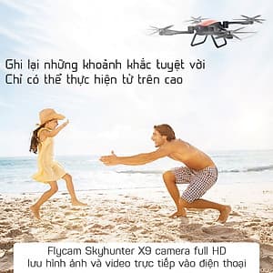 Flycam gấp gọn X9 quay phim chụp ảnh full-HD 1080p pin 1200mAh xem trực tiếp trên điện thoại