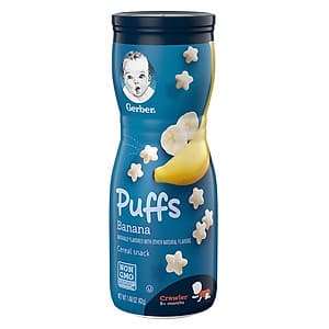 Bánh Ăn Dặm GERBER PUFFS Vị Chuối (Hộp 42g)