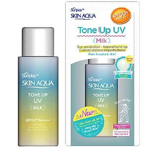 Sữa Chống Nắng Kiềm Dầu Nâng Tông Che Khuyết Điểm Sunplay Skin Aqua Tone Up Uv Milk 50G