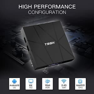 Android tv box xem phim 4K, bộ nhớ 16G, ram 2G, phiên bản android 10.0, xem được nhiều kênh truyền hình hiện nay hàng chính hãng T95H