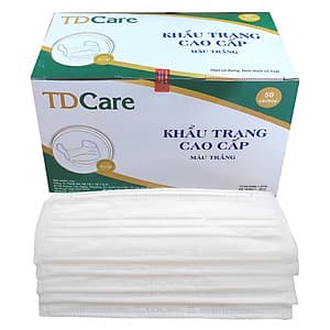 Khẩu Trang Y Tế TDCare 4 Lớp-Màu Trắng