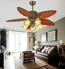 Quạt trần có đèn cánh lá 52KSA - 251