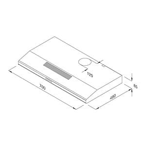 Máy Hút Khói Khử Mùi Malloca Classic H107 – Hàng Chính Hãng