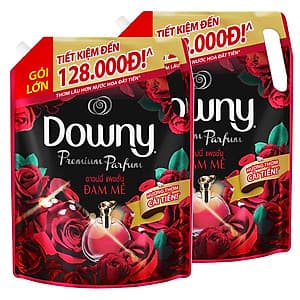 Combo 2 Túi Nước Xả Vải Downy Đam Mê (2.3L/Túi) - Công nghệ nước hoa mới - Lưu hương bền lâu