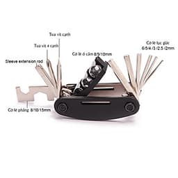 Bộ dụng cụ sửa chữa xe đạp mini 15 in 1 đa năng tiện lợi Mai Lee - Hàng chính hãng