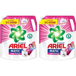 Combo 2 Túi Nước Giặt Ariel Matic Hương Downy (2.1Kg/ Túi)