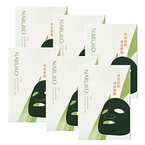 Combo 5 HỘP TẶNG 1 HỘP mặt nạ NARUKO tràm trà hỗ trợ điều trị mụn thần kỳ Phiên bản Đài Loan (8 miếng/ hộp)