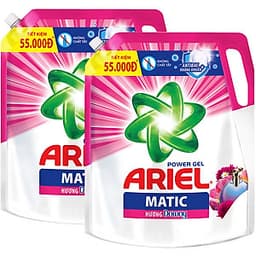 Combo 2 Túi Nước Giặt Ariel Matic Hương Downy (2.1Kg/ Túi)