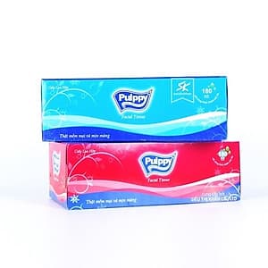 Combo 5 hộp khăn giấy Pulppy ( 180 tờ / hộp )