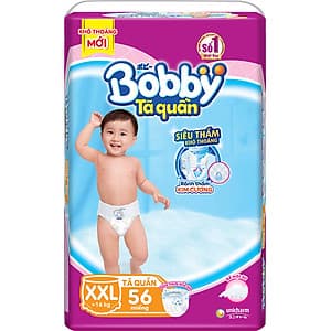Tã Quần Bobby Ultra Jumbo XXL56 Siêu Siêu Lớn (Size XXL) - 56 Miếng