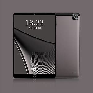 10.1'' Metal Tablet with MT6592 Eight-core Processor 1280*800 Resolution 2GB+32GB Memory Support 2G/3G Calls Grey+Black