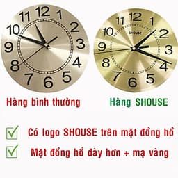 Đồng Hồ Treo Tường Con Chim Công Kim Trôi A25 Nghệ Thuật Cao Cấp Shouse hiện đại 3D kích cỡ lớn đẹp treo phòng khách