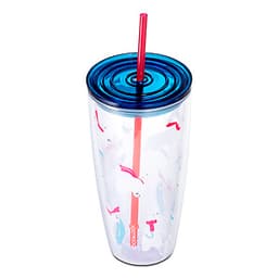 Ly Nhựa Có Ống Hút Lock&Lock HAP507BLU 750ml - Màu Xanh Nước Biển