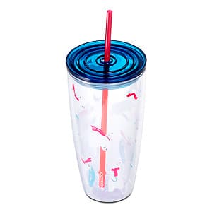 Ly Nhựa Có Ống Hút Lock&Lock HAP507BLU 750ml - Màu Xanh Nước Biển