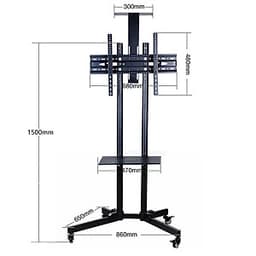 Giá treo tivi di động DK1500 dùng cho tivi 32-65 inch, màu đen, sơn tĩnh điện siêu bền