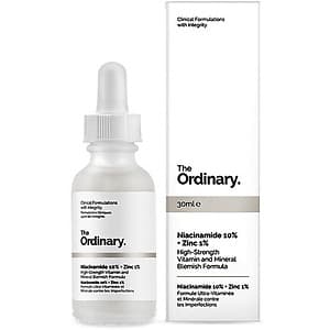 Serum Kiềm Dầu Trị Mụn The Ordinary Niacinamide 10% + Zinc 1% 30ml 