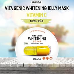 Combo 10 gói Mặt nạ giấy BNBG Vita Genic Jelly Mask 30ml x10 (Lifting, Whitening, Relaxing, Hydrating) Tặng 1 Lưới Tạo Bọt Rửa Mặt