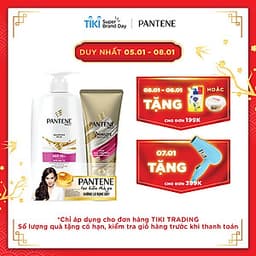 Bộ Đôi Pantene Ngăn Rụng Tóc (Dầu Gội 900ml + Kem Xả 150ml)