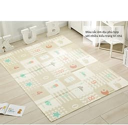 Thảm xốp silicone XPE nằm chơi cho Bé- chống nóng, chống trơn trượt và chống nước ( giao hình ngẫu nhiên)