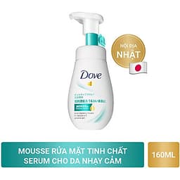 Sữa Rửa Mặt Dạng Bọt Dove Tinh Chất - Serum Cho Da Nhạy Cảm 160Ml