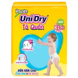 Tã Quần Unidry Ultra Jumbo XL62 (62 Miếng)