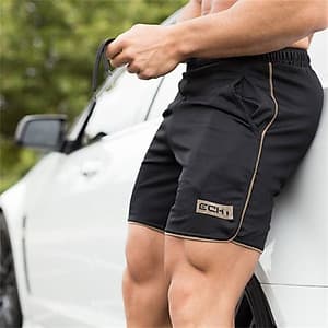 Quần đùi gym nam, Quần short thể thao nam, Quần đùi tập gym nam thun lưới - Thích hợp tập gym, đá bóng, chạy bộ, thể thao, bóng rổ hoặc giữ ấm cơ thể (SP065)