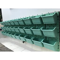 1m2 Vườn tường HOLO - Khung chậu nhựa trồng cây trồng rau trồng hoa trên tường - Nhiều màu (10 khung + 30 chậu)
