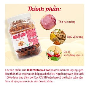 Khô Heo Mix Tỏi Thơm Ngon Cay Cay TeTe Food 500 gram