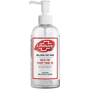 Combo 2 Chai Gel Rửa Tay Khô Sạch Siêu Nhanh Lifebuoy Bảo Vệ Vượt Trội 10 (Chai Vòi 235ml x 2)
