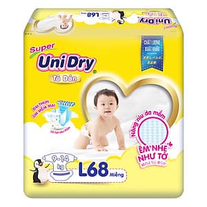 Tã Dán Cho Bé Unidry (G6+) Size L68 (68 miếng)