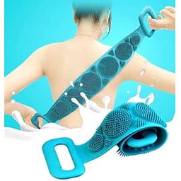 Dây tắm cọ, chà lưng 2 mặt bằng silicon đa năng ( màu ngẩu nhiên)