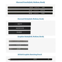 Bộ Bút Chì Vẽ Chuyên Nghiệp H&B Có Túi Đựng (35 Cái)